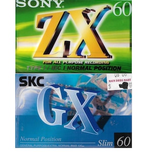 Sony ZX 90 Minute Blank Audio Cassettes New