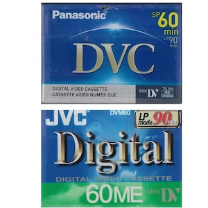 JVC Digital Video Cassette - M-DV60ME - Blank Mini DV - 60 Mins