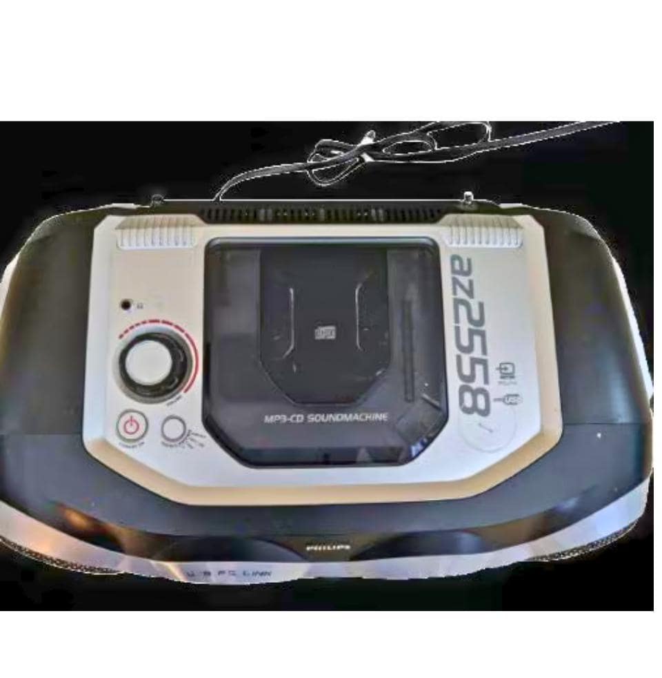 Philips AZ2558 CD MP3 Boombox Radio – Portable Stereo AM/FM
