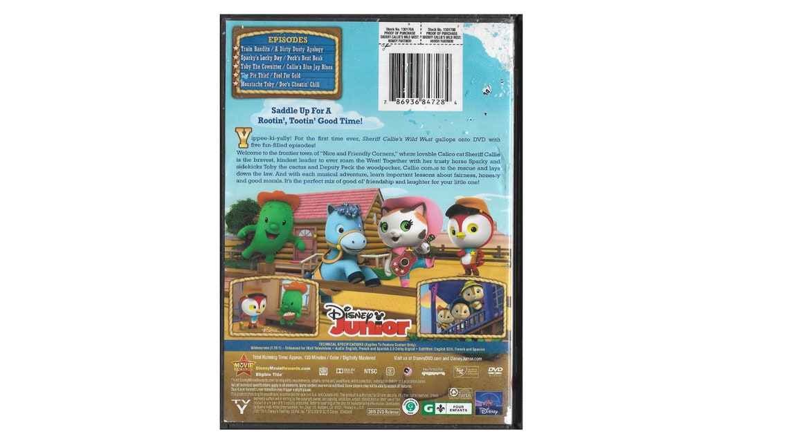 Sheriff Callie's Wild West Howdy Partner DVD and Nick Jr Dora the