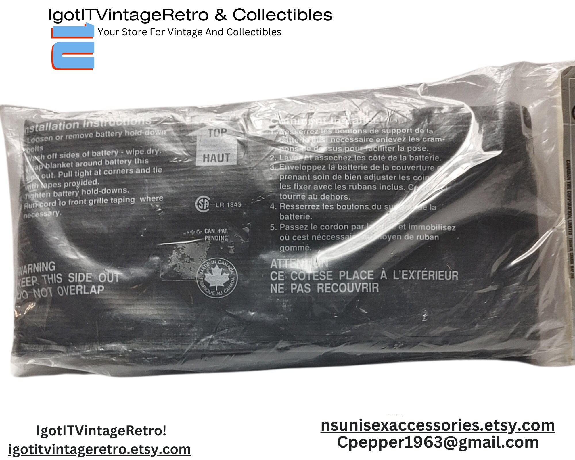 Temro Zerostart 3031182 Battery Warmer/blanket, 50 Watt Etsy