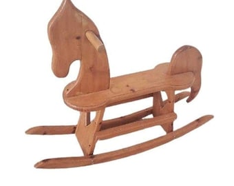 Custom wooden rocking horse