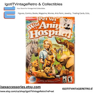 Vintage  Pet Vet With Animal Hospital PC Games New