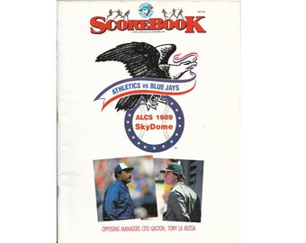 Blue Jays 1989 Sky Dome , SCOREBOOK The Official Magazine