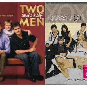 Two and a Half Men Complete First Season 1 (DVD, 2007) 4 DVD Set And Gossip girsl New