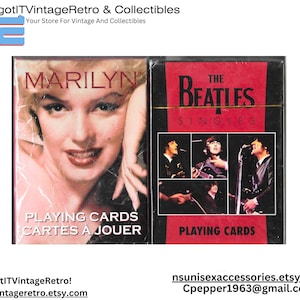 Marilyn Monroe, les Beatles et les cartes à jouer Coca-Cola neuves