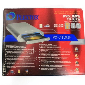 Plextor PX-712UF External DVD±RW Cd-rw Drive – Usb Firewire