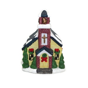 CERAMIC CHRISTMAS Village Buildings Ceramic Christmas Buildings.