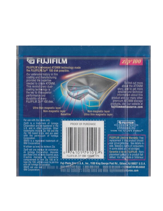 富士フィルム Zip 100 MB ディスク 新品。 - Etsy 日本