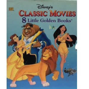 Disney&#39;s Classic Movies 8 Little Golden Books Aladdin; Beauty And The Beas