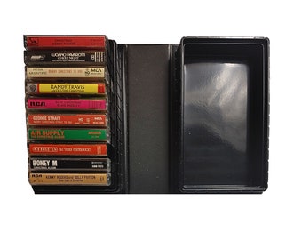 Vintage Christmas Cassette Lot 10 and Holder