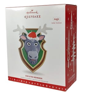 Hallmark Keepsake FestiveDoe-Eyed Reindeer New, Christmas Tree Ornaments Holiday, Colorful festive, holiday Decoration, Birthday, Seasons
