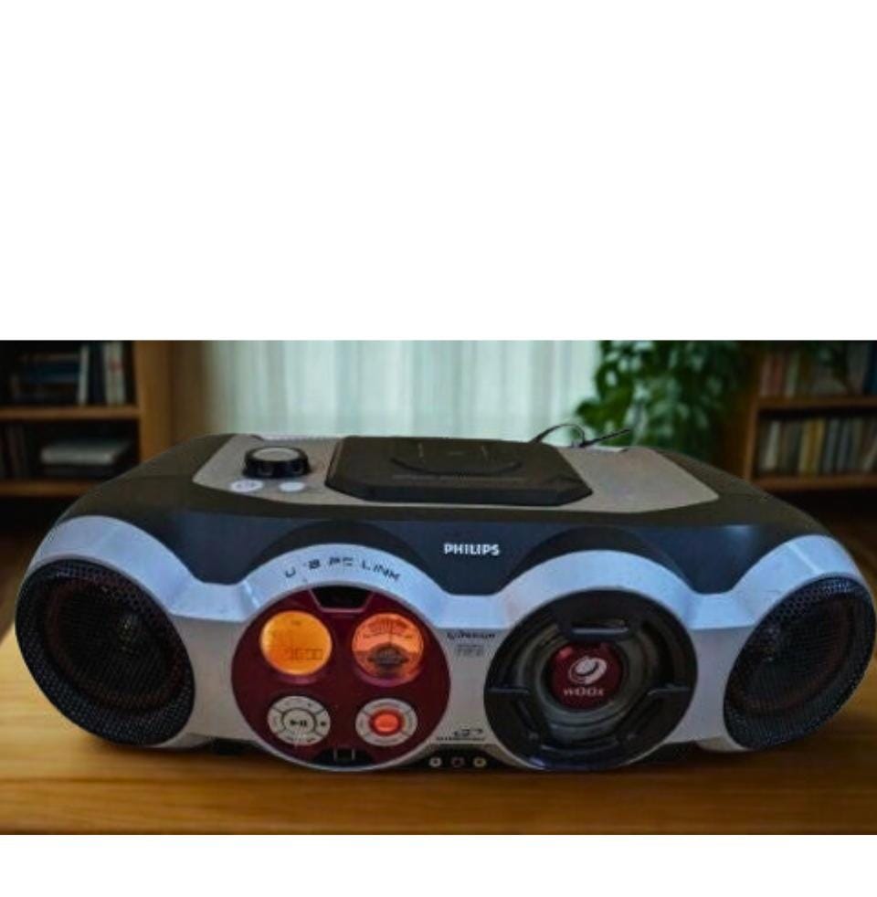 Philips AZ2558 CD MP3 Boombox – Portable Sound Machine Radio
