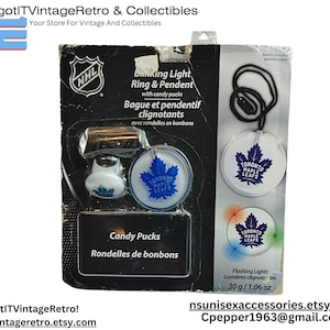 NHL Toronto Maple Leaf Blinklicht Ring & Pendent Neu