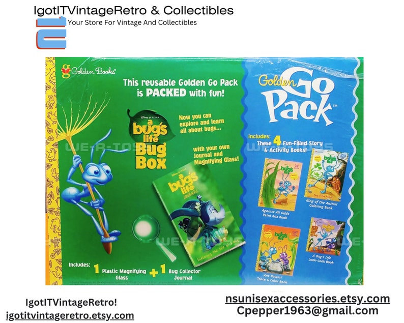 Disney Pixar's A Bug's Life Bug Box Storybooks & Etsy