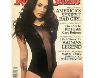 Rolling Stone Magazine Megan Fox Cover • America’s Sexiest Bad Girl Issue • Vintage Music Magazine • Collectible 2009 Edition