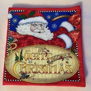The Night Before Christmas  Kids Soft Book, Babies, Cloth Book, Fabric Book,