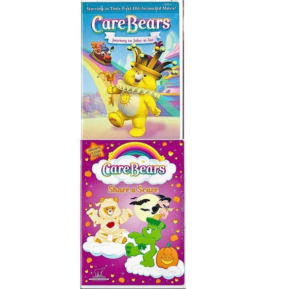 Care Bears DVD Lot Journey to Joke-a-lot + Share a Scare 2004 2005