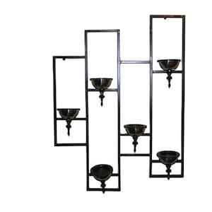 CANDLE HOLDERS With Beautifull Metal Frame Base