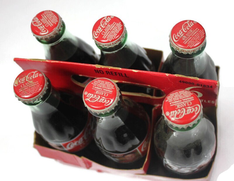 Coca-cola Dale Earnhardt NASCAR Racing Family 8oz 6 Pack Coke Bottles ...