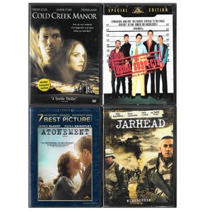 Movies 6 Assorted DVDs Like New Condition