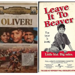 Oliver (VHS, 1998, 30th Anniversary Tribute Edition Clam Shell Duracase)- New And Leave It To The Beaver