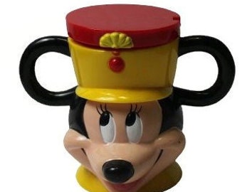 Vintage Mickey Mouse Walt Disney on Ice Plastic Mug Cup Mickey Mouse Themed