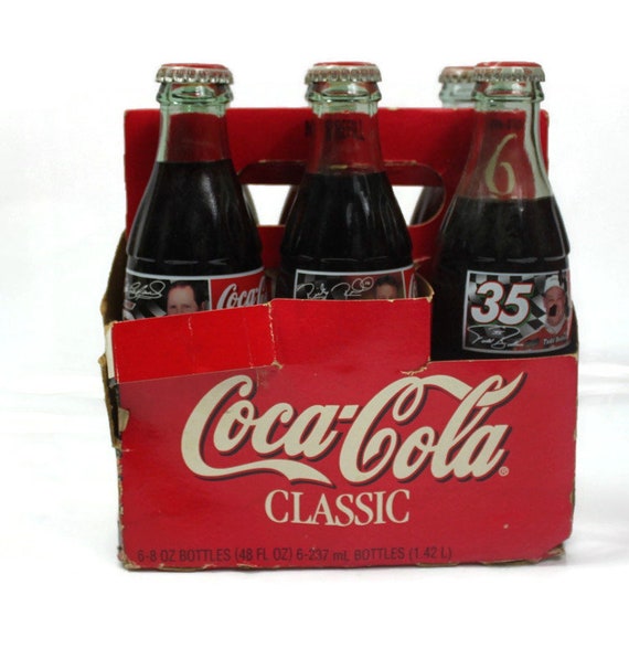 Coca-Cola Dale Earnhardt NASCAR Racing Family 8oz 6 pack Coke 