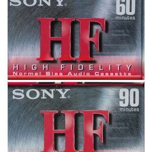 Sony  C 90 HFC Minute Blank Audio Cassettes New