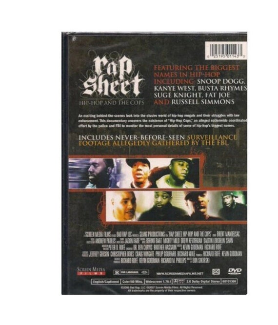 Rap Sheet: Hip Hop and the Cops DVD, 2007, Kanye West, Snoop Dog
