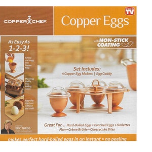 Cooper Chef Non-Stick Coating Egg Makers Set (As Seen On TV) No Peeling Eggs New