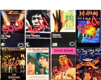 Eight Classic Rock Cassettes to choose from