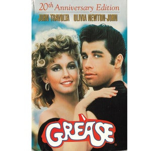 Grease VHS 1998 20th Anniversary John Travolta Olivia Newton-John Per-owned