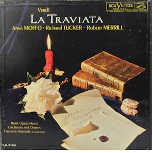 Verdi Rome Opera House Orchestra, and Chorus, conducted by Fernando Previtali, Anna Moffo, Richard Tucker (2), Robert Merrill
