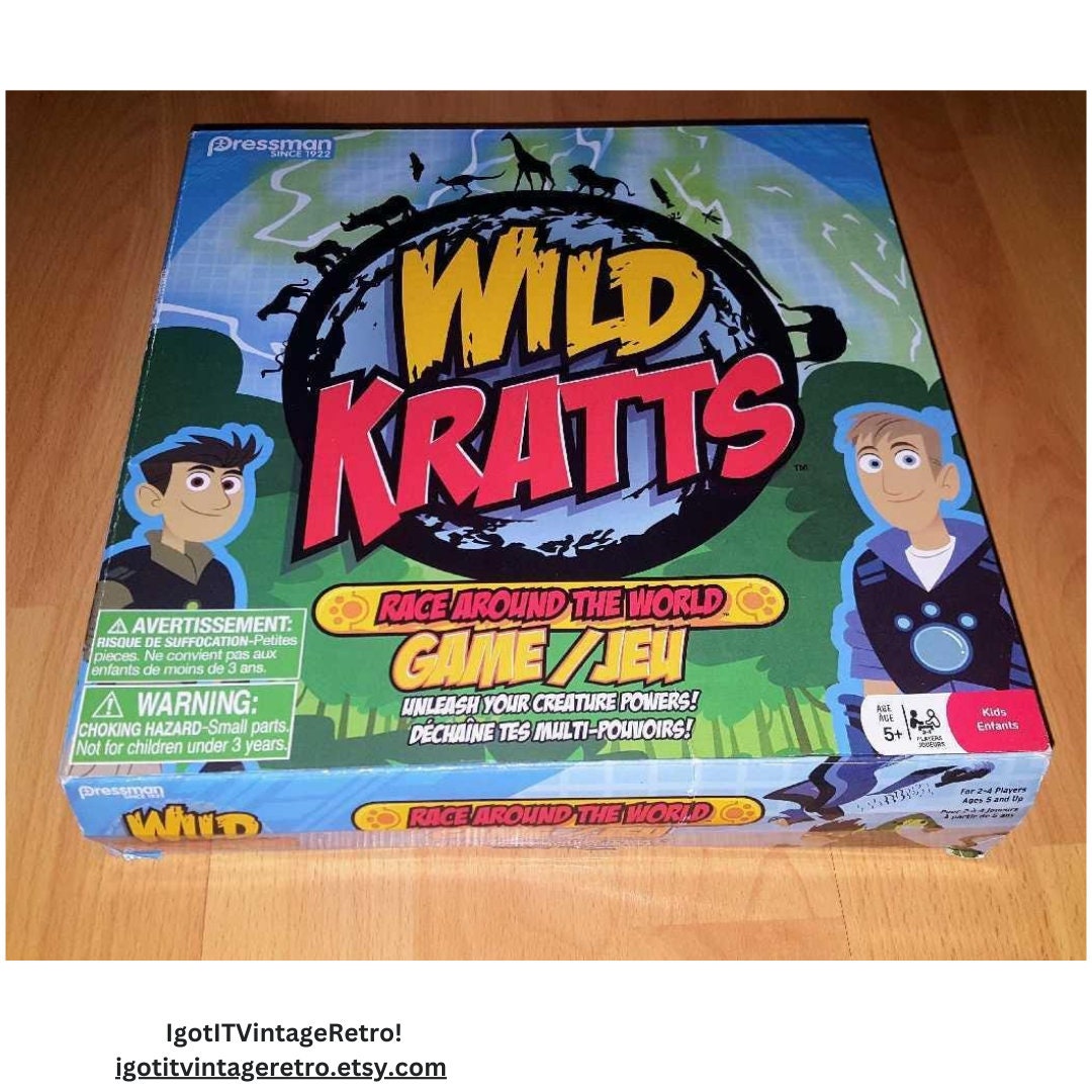 Pressman Wild Kratts Board Game Etsy Australia