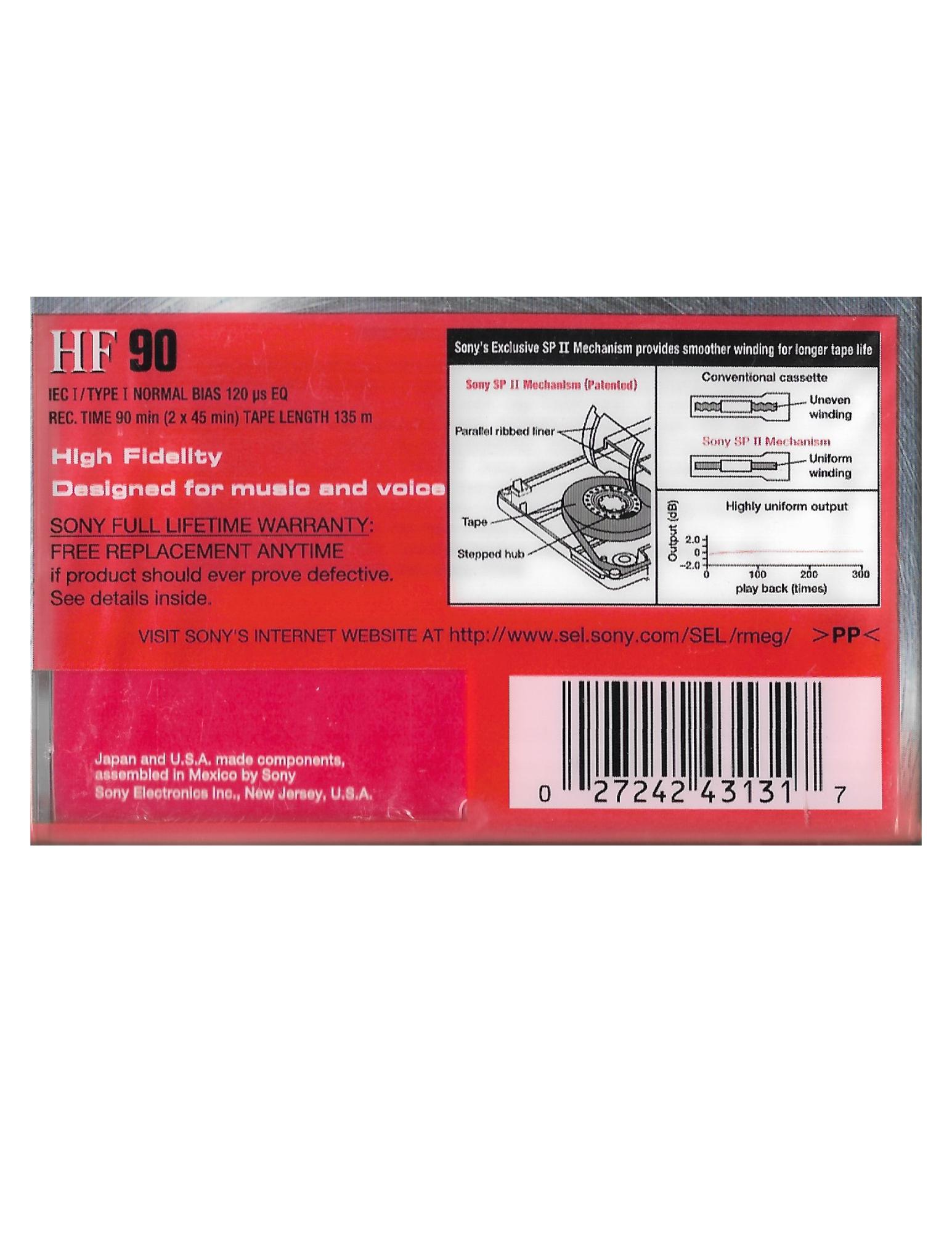 ＹＵＵＵ Sony C 90 HFC Minute Blank Audio Cassettes New - Etsy