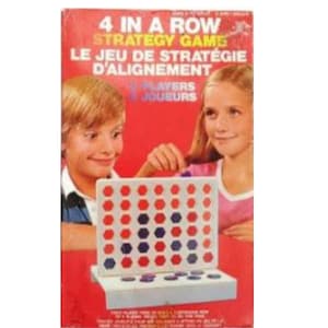 Vintage Travel Size 4 In A Row Strategy Game By Waddington Games Pre-owned