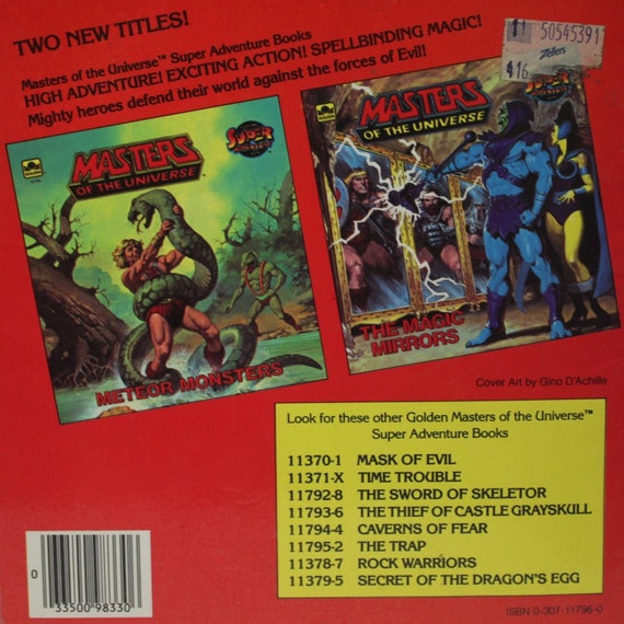 Masters of the Universe A Golden Adventure Book - Etsy