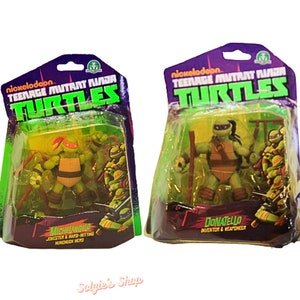 Teenage Mutant Ninja Turtle Action Figure Set, TMNT Set, Leonardo Donatello  Michaelangelo, Mutagen, the Ooze, Vintage Toy, Collectible Gift 