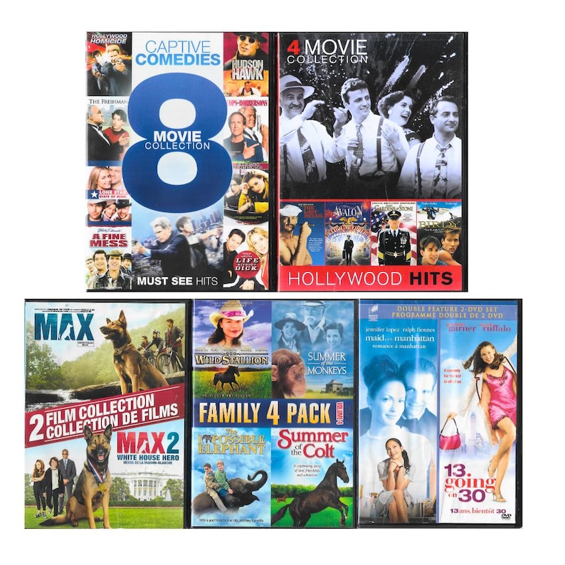 6 Assorted Movies Dvds the More You Buy the More You Save - Etsy