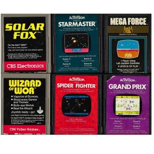 Voiturette Grand Prix (Atari 2600, 1982) uniquement, voiturette de jeu Mega Force Atari 2600 testée uniquement.