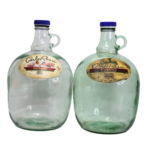 3 Liters Empty 1999 Carlo Rossi Sangria Glass Jug Beer Growler Bottle