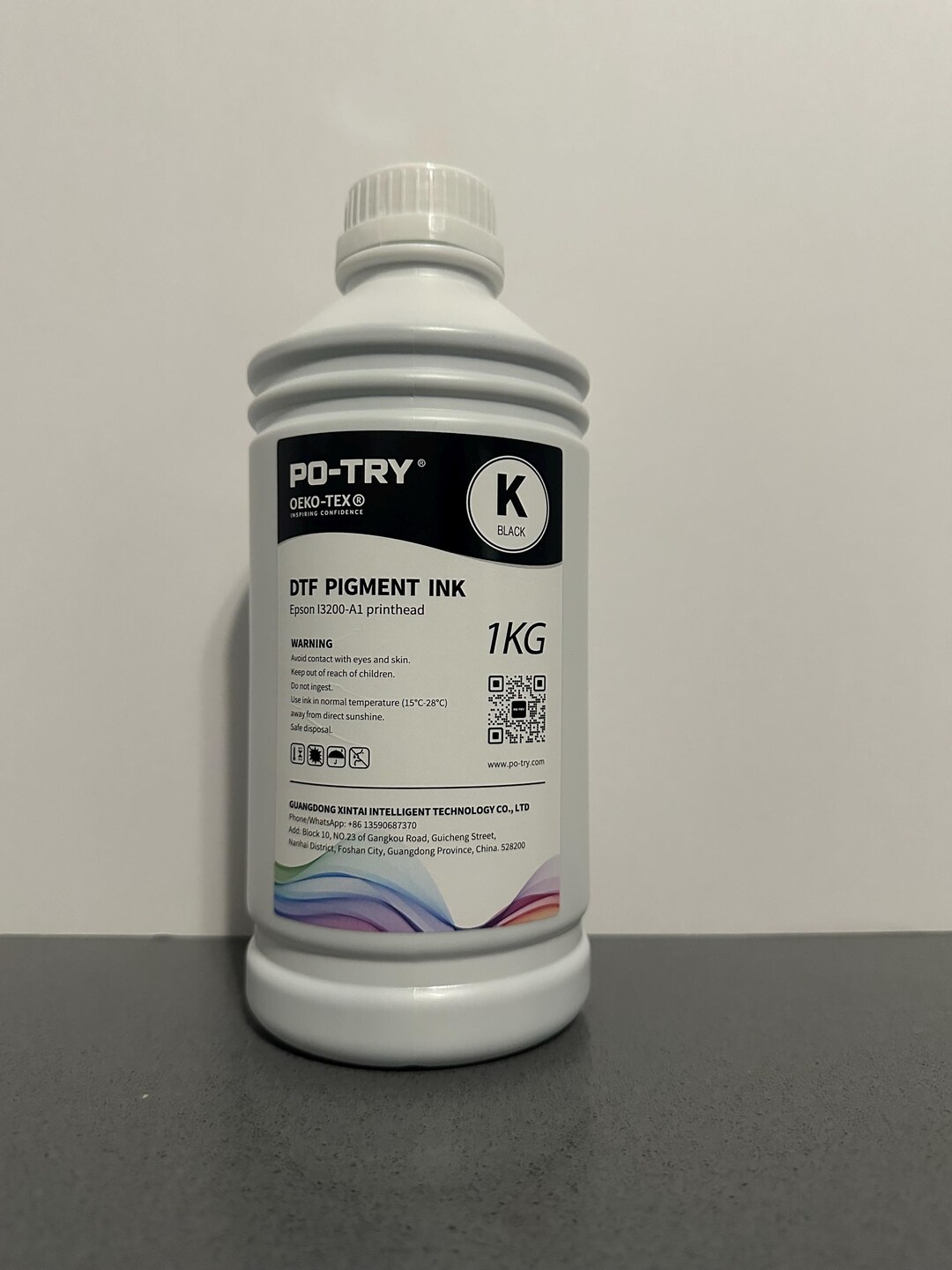 Try Ink Po-try Premium DTF Black Ink 1 Liter - Etsy