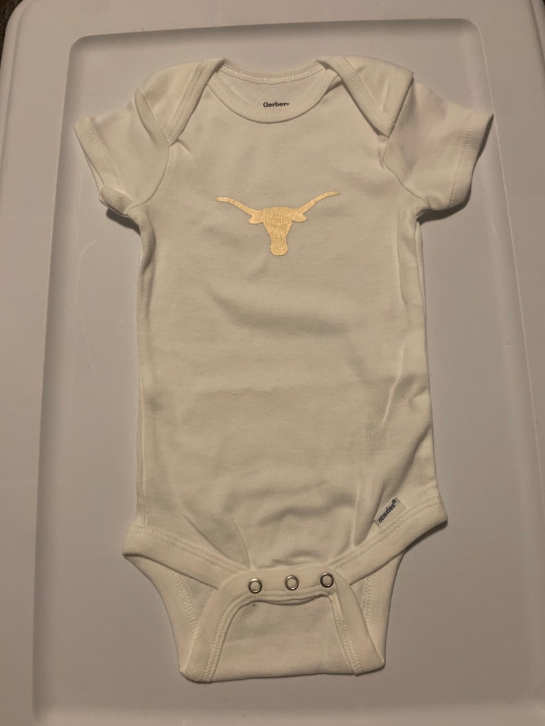 Texas Longhorns Baby Onesie image 2