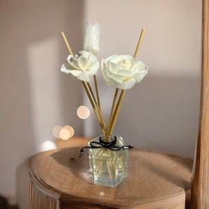Hexagon Reed Diffuser: Floral Scent, Home Fragrance (110ml)