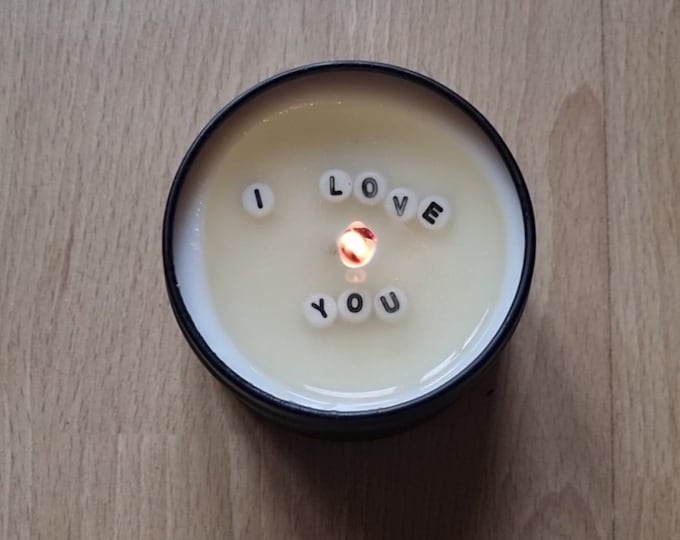 Secret message candle/ personalised gift/ Custom message