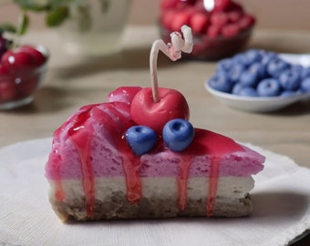 デザートケーキキャンドル：誕生日ギフトキャンドル