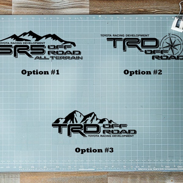 TRD Off Road Sponsor Decal, TRD 4X4,Toyota Tacoma, Tundra, Bedsides Decal Sticker, Truck Bedside Decals, Truck Custom Logo