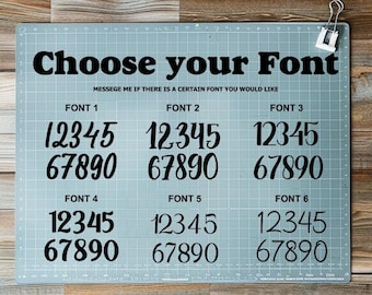 Mailbox Vinyl Decals | Mailbox Decal | Mailbox Address Number Stickers | Truck Fleet Numbers | Decor/Car/Truck/Computer/Phone/Laptop Decal