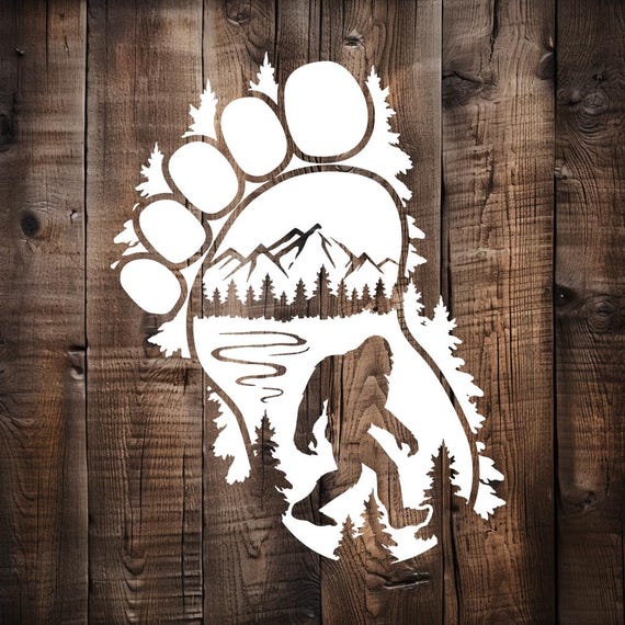 Bigfoot Decal, Sasquatch Decal for Jeep, Yeti Outdoor Decal, Camper Decal, Wild Monster, SUV Quality Oracal Vinyl